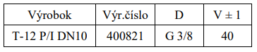 t-12-PI Vršek k baterii_rozměry